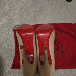 Elegant Beige Heels by Christian Louboutin